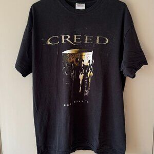 Vintage Creed T Shirt 2000s Rock Band Full Circle Tour Mens Size Large 2009
